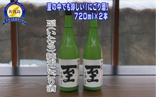 珍しい至のにごり酒！真稜「至」純米にごり酒　720ｍｌ×2本 2314701 - 新潟県佐渡市