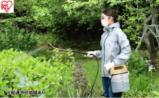 電池式噴霧器 ツインノズルIR-4W サンドイエロー 噴霧器 電動 除草剤アイリスオーヤマ 電池式噴霧器 5L  電池式 消毒 噴霧機 電池式 電動噴霧器 除草剤用 噴霧器電動 噴霧 噴射 除草剤用噴霧器 園芸用噴霧器 薬剤 薬品撒き 除草剤散布 除草剤 2315201 - 宮城県大河原町