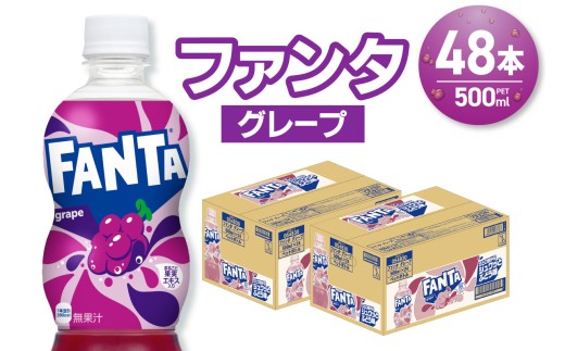 ファンタ グレープ 500mlPET×48本（2ケース） 2113714 - 北海道札幌市