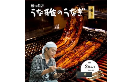 ヒロシのおすすめ!鰻の名店『うな雅』国産 手焼き 鰻＜極上＞かば焼き 2尾 約500g【1675001】 2317824 - 熊本県美里町
