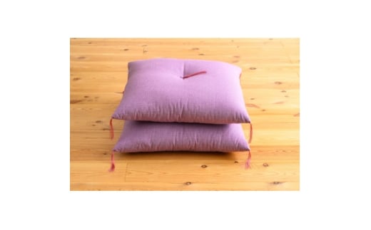 ローズパープル小座布団45cm×45cm　2枚セット【1633312】