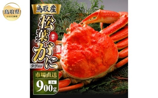 F25-021 【2025年12月発送】特撰 松葉がに（茹）【ブランドタグ付き】900g超の大きいサイズ 食べ応えあり 特大1杯