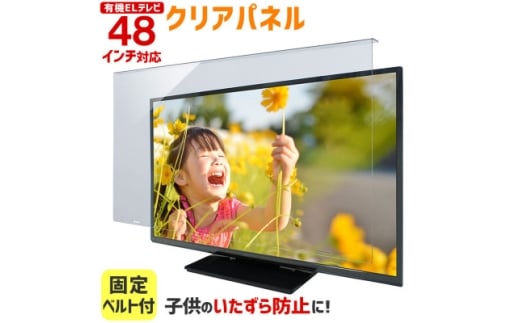 大阪府和泉市　有機ELテレビ48インチ用　テレビ画面保護パネル　クリアタイプ　テレビガード【1669374】 2316130 - 大阪府和泉市