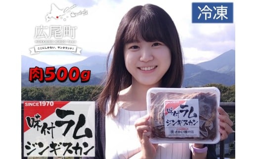 味付ラムジンギスカン赤　肉500g×タレ200g　700g　1パック【ラム肉　ラム　羊肉　焼肉　ジンギスカン　肉　冷凍　北海道　ふるさと納税】(W0016)