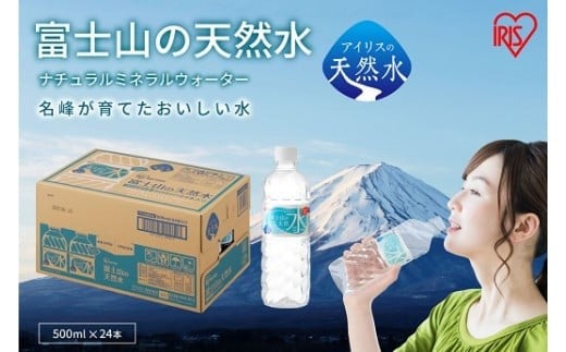 134L2【定期便１２か月コース】富士山の天然水500ml×24本入×12回
