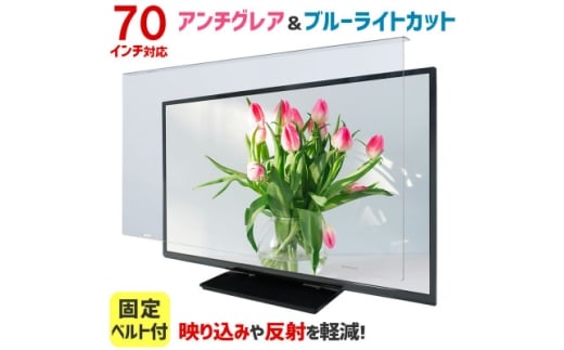 大阪府和泉市　70AG2　70インチ用　テレビ画面保護パネル　アンチグレアタイプ　テレビガード【1669355】 2316121 - 大阪府和泉市