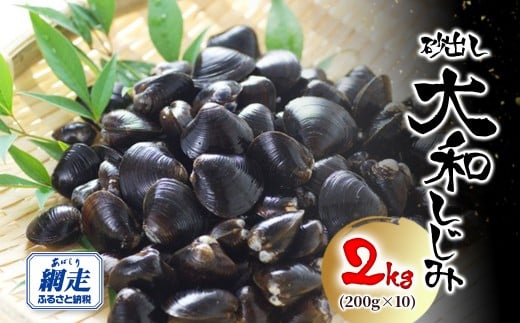 ＜網走湖産＞ 砂出し大和しじみ 2kg(200g×10）【ふるさと納税 人気 おすすめ ランキング しじみ シジミ 蜆 しじみ貝 シジミ貝 しじみ汁 味噌汁 大和しじみ 大和シジミ 砂出し 網走産 オホーツク 北海道産 北海道 網走市 送料無料 】 ABW117