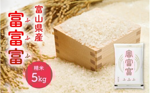 【令和7年産 新米】富富富<ふふふ>精米 5kg / お米 おこめ 米 ごはん 白米 ブランド米 2319238 - 富山県滑川市