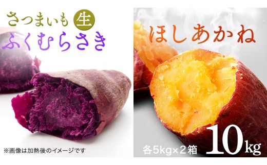 さつまいも [ ふくむらさき ・ ほしあかね ] 5kg ( 箱込 )の 2箱セット サツマイモ さつま芋 芋 いも 野菜 焼き芋 スイーツ おやつ 国産
