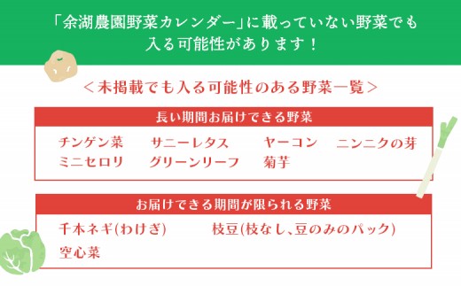 北海道産季節の野菜詰め合わせ 6種類8品