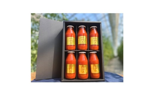本物の甘さと健康をお届けする贅沢無添加トマトジュース180ml×6本【1652109】