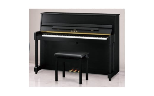 ＜ピアノ＞カワイ KAWAI の新品アップライトピアノNF-15(モダンブラック色)【1651878】