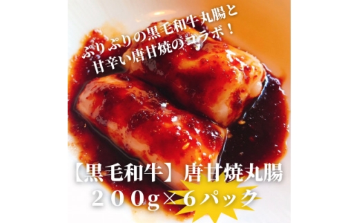 ＜黒毛和牛＞唐甘焼丸腸200g×6pc【1643901】 2318033 - 福岡県水巻町