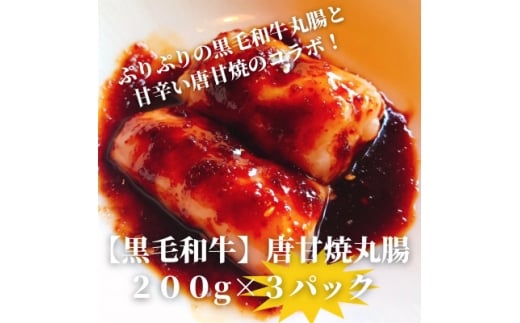＜黒毛和牛＞唐甘焼丸腸200g×3pc【1643900】 2318005 - 福岡県水巻町