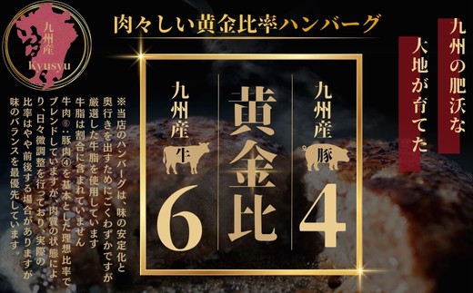 肉々しい黄金比率ハンバーグ！