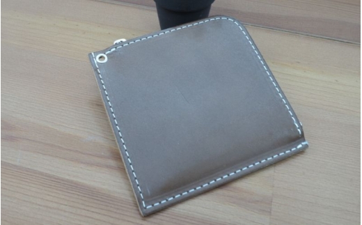 財布 プチウォレット【ダークブラウン】 革 ( 縦約11cm × 横約11cm × 厚さ約1.0cm )