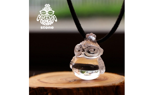 ＜縄文アクセサリーDo＿goods＞透明の輝き「水晶ピュアどぐりん」ペンダント　700-120【1670992】