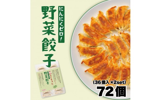 【大阪名物】大阪ふくちぁん野菜餃子 冷凍生餃子 72個 ［36個入×2セット］ 1095807 - 大阪府大東市