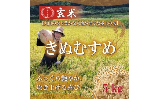 1103.令和7年産　きぬむすめ玄米 5kg