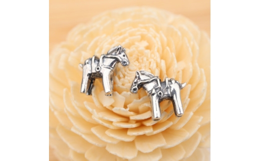 ＜縄文アクセサリーDo＿goods＞SILVER　925製コメ馬形埴輪ピアス　700-093【1670975】 2319851 - 山梨県山梨県庁