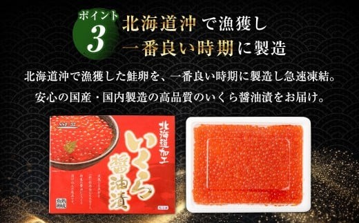 【2回定期便】 北海道加工 いくら醤油漬 約500g（約250g×2パック）×2回 計約1kg