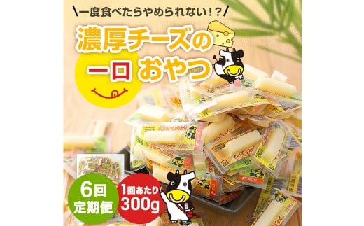 【6ヶ月定期便】 濃厚チーズの一口チーズおやつ 個包装 約300g×1袋 (計約1.8kg) 6回定期便 カマンベール 魚肉シート チーズ おやつ 加工品 定期便 国産 愛媛 常温 【えひめの町(超)推し! (松前町)】 (941)