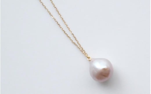 びわ湖真珠バロック大珠 ネックレス　K10YG 50cm [JS009] / パール アクセサリー ネックレス 真珠 ジュエリー