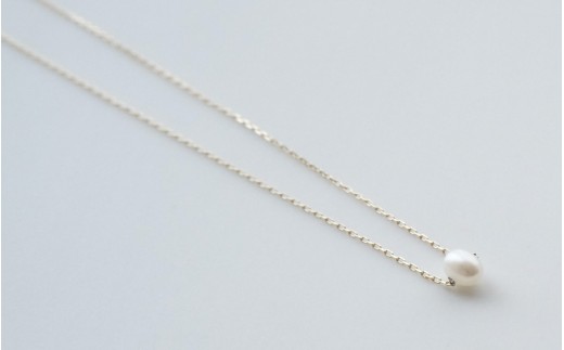 びわ湖真珠ひと粒付き ネックレス　K10YG 40cm [JS002] / パール アクセサリー ネックレス 真珠 ジュエリー