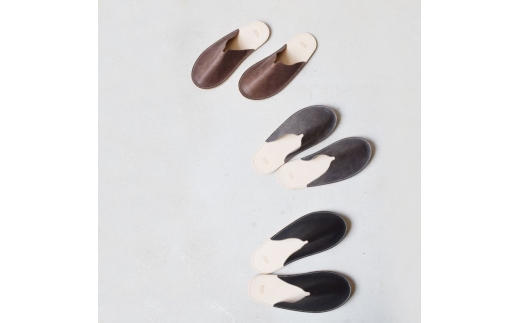 Teha’amana Slipper Smoke L テハマナ スリッパ スモーク L ブラック 革 皮 雑貨 おしゃれ レザー 本革 こだわりの逸品 地域特産品 ギフト 自分用 人気 おすすめ