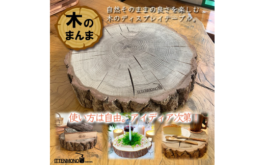 木のまんま　高さ5センチ×直径20-30センチ 重量約2kg　丸太の輪切り｜丸太 輪切り 丸太輪切り 木材 ふるさと納税 伊那市 長野県 信州【013-44】 2323741 - 長野県伊那市