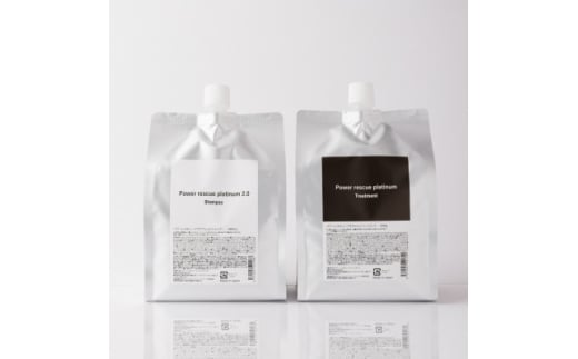パワーレスキュープラチナム　詰め替え　シャンプー1000ml/トリートメント1000mlセット【1665851】