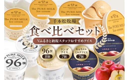 【千本松牧場】食べ比べセット Vふるさと納税スタッフおすすめアイス22個 ns025-023-22 【お菓子 スイーツ 詰め合わせ アイスクリーム 牛乳 ギフト】