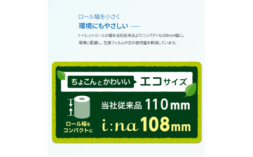 愛媛県四国中央市のふるさと納税 エリエール トイレットペーパー ダブル シャワートイレ 2倍巻き 72ロール 6パック i:na イーナ 12R (ダブル) 日用品 消耗品 備蓄 防災 愛媛県 四国中央市