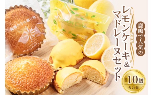 鹿嶋で人気のレモンケーキとマドレーヌのセット レモンケーキ＆マドレーヌ【鹿嶋市 焼菓子 スイーツ デザート 洋菓子 ギフト オリジナル ボックス 茨城県産 おいしい】 (KD-16)