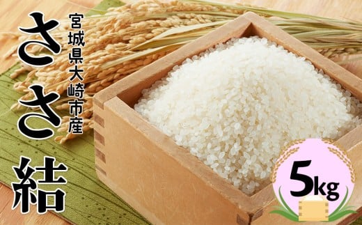 宮城県産ブランド米 令和7年産 令和7年産 ささ結 5kg｜炊きたてはもちろん冷めても美味しい白米