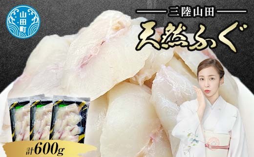 三陸山田の天然ふぐ 600g【配送日指定不
