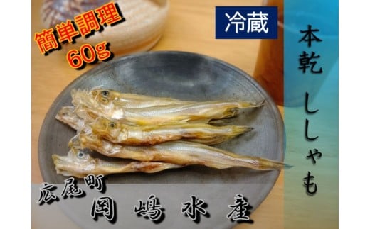 本乾ししゃも　60g×2パック【本ししゃも　シシャモ　冷蔵　魚　海産物　珍味　魚介類　簡単　無添加　北海道　国産　ふるさと納税】(C0038)