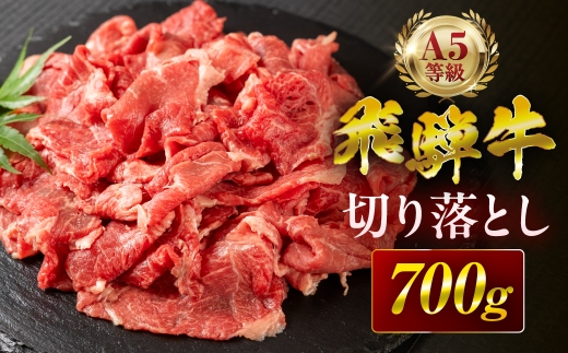 【6回定期便】飛騨牛 A5 切り落とし 700g 訳あり ご自宅用 不揃い 小間切れ 焼肉 BBQ 牛肉 肉 黒毛和牛 国産 最上級 厳選 ブランド牛 お取り寄せ 高級 冷凍 プレゼント ギフト お祝い 記念 中部ミート 岐阜県 大垣市