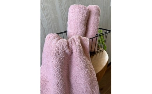 泉州タオル　ホテル仕様カラータオル〈ピンク〉同色3枚セット【1673978】