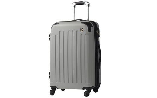 FK1037-1スーツケースMライトシルバー(FK1037-1_24lisi) キャリーバッグ カバン バッグ キャリー かばん キャリーケース