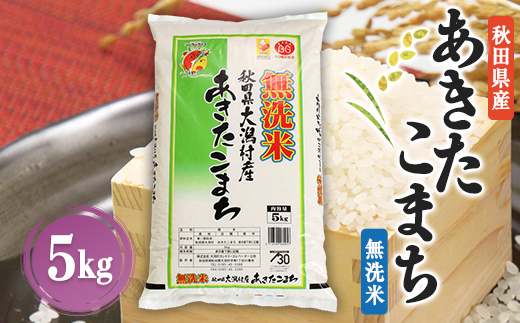 あきたこまち無洗米5kg【1107610】 1143572 - 秋田県大潟村