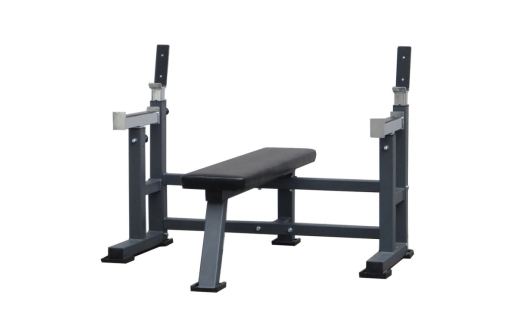 【ダークグレー】ALBATROSS HS1513  ベンチプレス ベンチ (セイフティスタンド付)｜トレーニング フィットネス 器具 筋トレ スポーツ 運動 ダイエット ※北海道・沖縄・離島への配送不可
