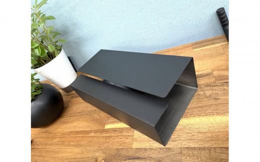 ステンレス ティッシュケース Kブラック インテリア BOX ティッシュ リビング ダイニング スタイリッシュ 【雑貨 日用品 人気 おすすめ 】