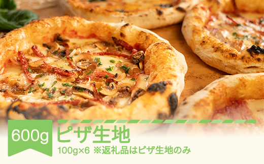 冷凍 ピザ生地 600g (100g×6個)  ピザ  ※沖縄・離島への配送不可 nu-pzkxx600