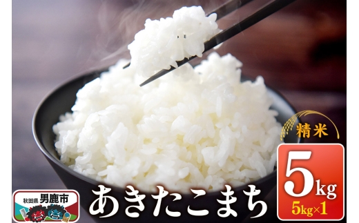 令和7年産 あきたこまち （精米）5kg（5kg×1袋）1回のみお届け スズキファーム 2164359 - 秋田県男鹿市
