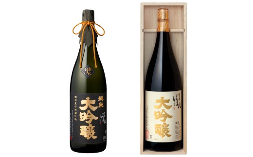播州産山田錦仕込 純米大吟醸酒・大吟醸酒 1.8L×2本　ギフト　お土産　會津ほまれ　【07208-0768】