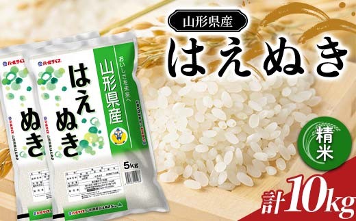 【令和7年産】 JA はえぬき 10kg (5kg×2袋) 『JA山形おきたま』 山形県産 米 精米 山形県 南陽市 [2594]