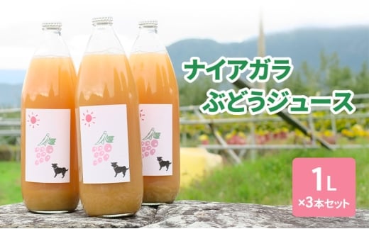 ナイアガラぶどうジュース1L×3本セット フルーツ 長野県