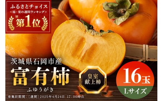 【 2026年 先行予約 】八郷柿出荷組合の 富有柿 L 16玉 柿 皇室献上柿 かき 富有カキ ( 1箱 ) 果物 フルーツ くだもの カキ 富有かき 秋 旬 高級 糖度 贈答用 贈答品 ギフト 贈り物 品種 ブランド 11月 12月 発送 産地直送 農家直送 産直 茨城県 石岡市 (A21-002)