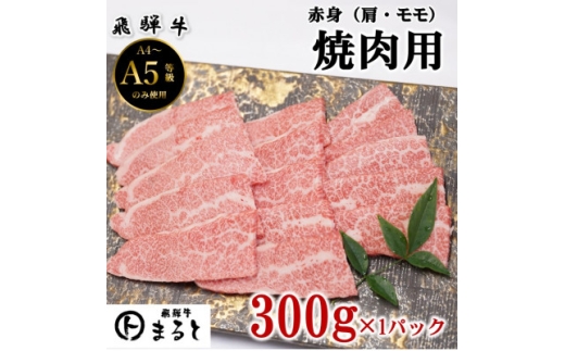 <飛騨牛>赤身 焼肉用 計300g入り【1667302】